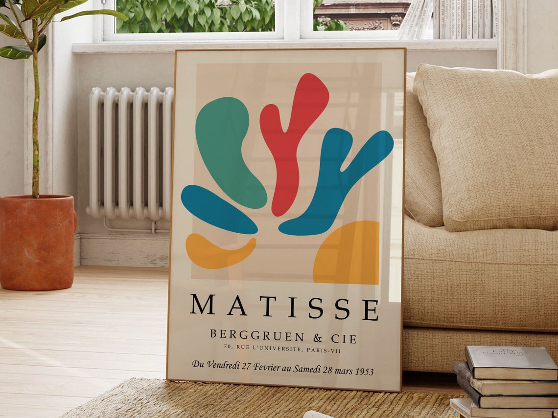 Henri Matisse Print Matisse Poster Matisse Wall Art Matisse Art Print Exhibition Poster