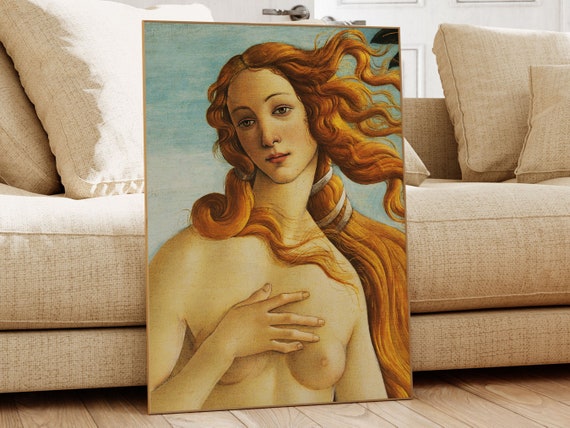 The Birth Of Venus Sandro Botticelli Famous Painting Classic Painting Museum Quality Print Vintage Wall Art Vintage Print