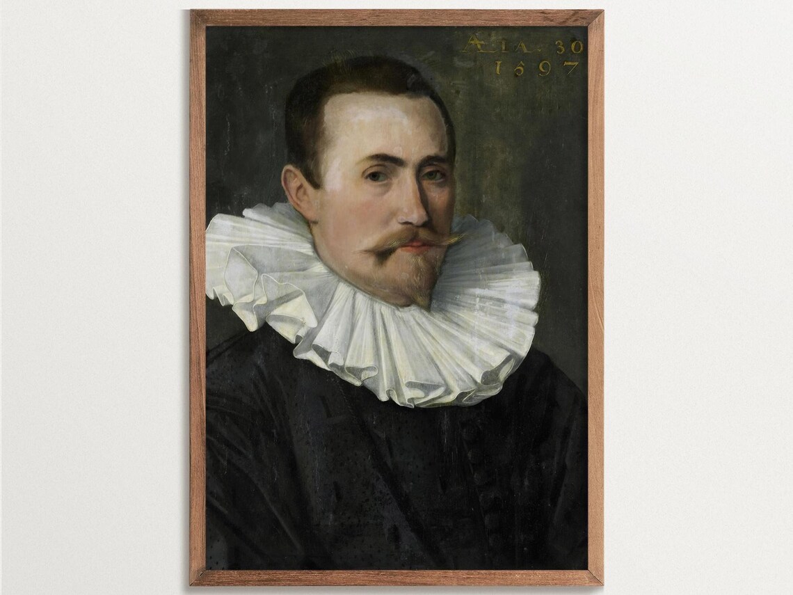 Moody Portrait - Dark Academia Baroque Art