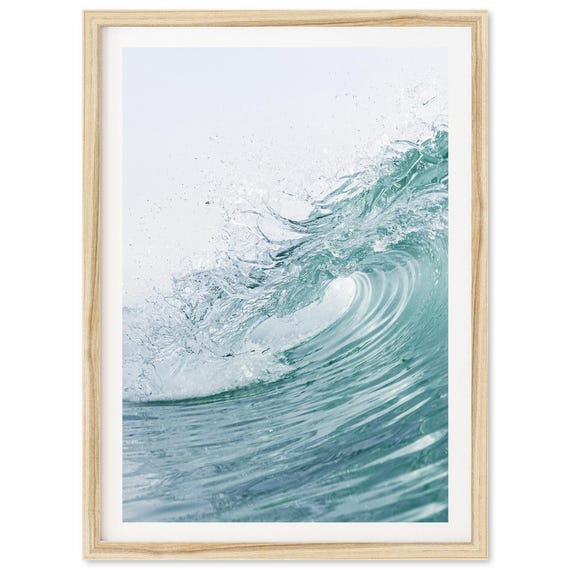Ocean Wave Fine Art Art Print, Coastal Decor
