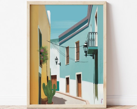 Yucatn Mexico Mexico Illustration Poster Mexico Art Print Mexico Travel Print Mexico Illustration Tulum Illustration Mexico Drawing
