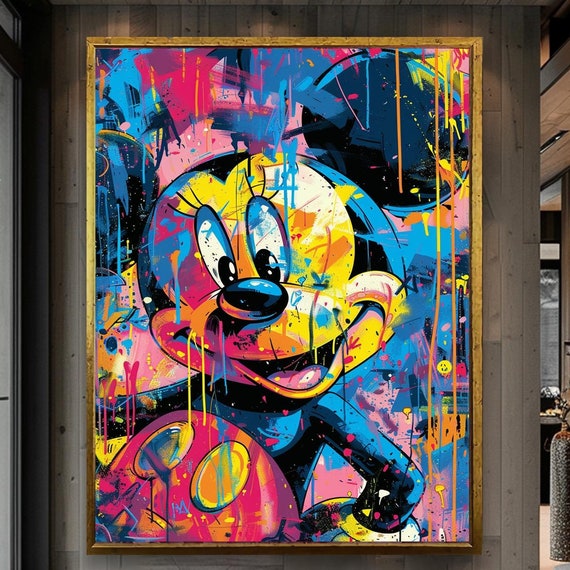 Wall Art Framed Art Home Decor Dynamic Urban Graffiti Wall Decor Vibrant And Bold Framed Art Modern Abstract Street