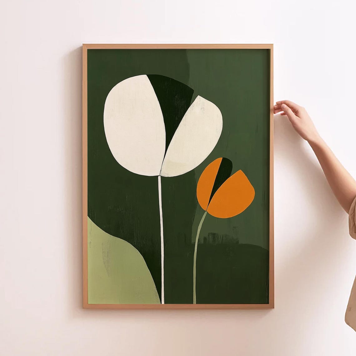 Abstract Botanical, Organic Minimalist Art Print