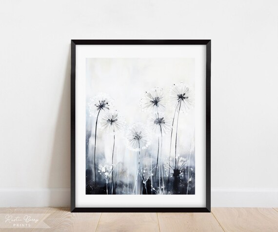 Modern Dandelion Abstract Home Decor