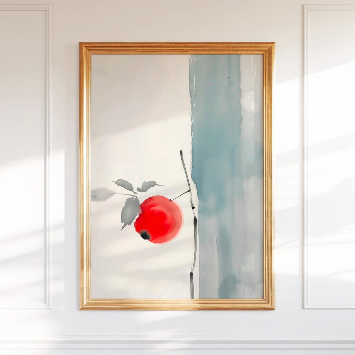 Minimalist Still Life Wall Art Japandi Wabi Sabi Zen Brush Painting Kitchen Print Home Decor