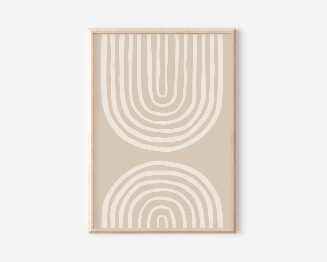 Neutral Beige Arches Art Print, Abstract Boho - Image 3