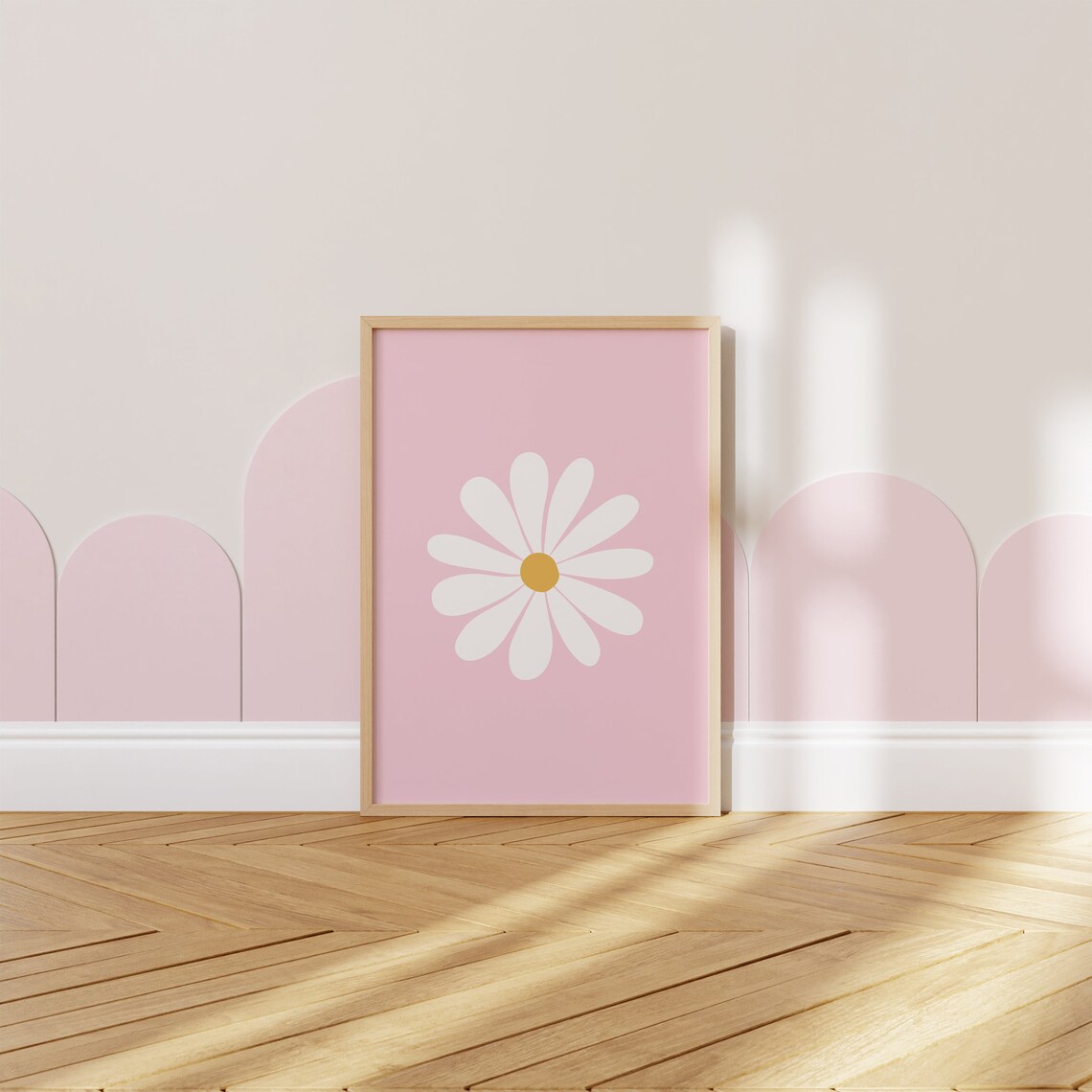 Daisy Print Boho Floral Art Print, Nursery Decor - Image 4