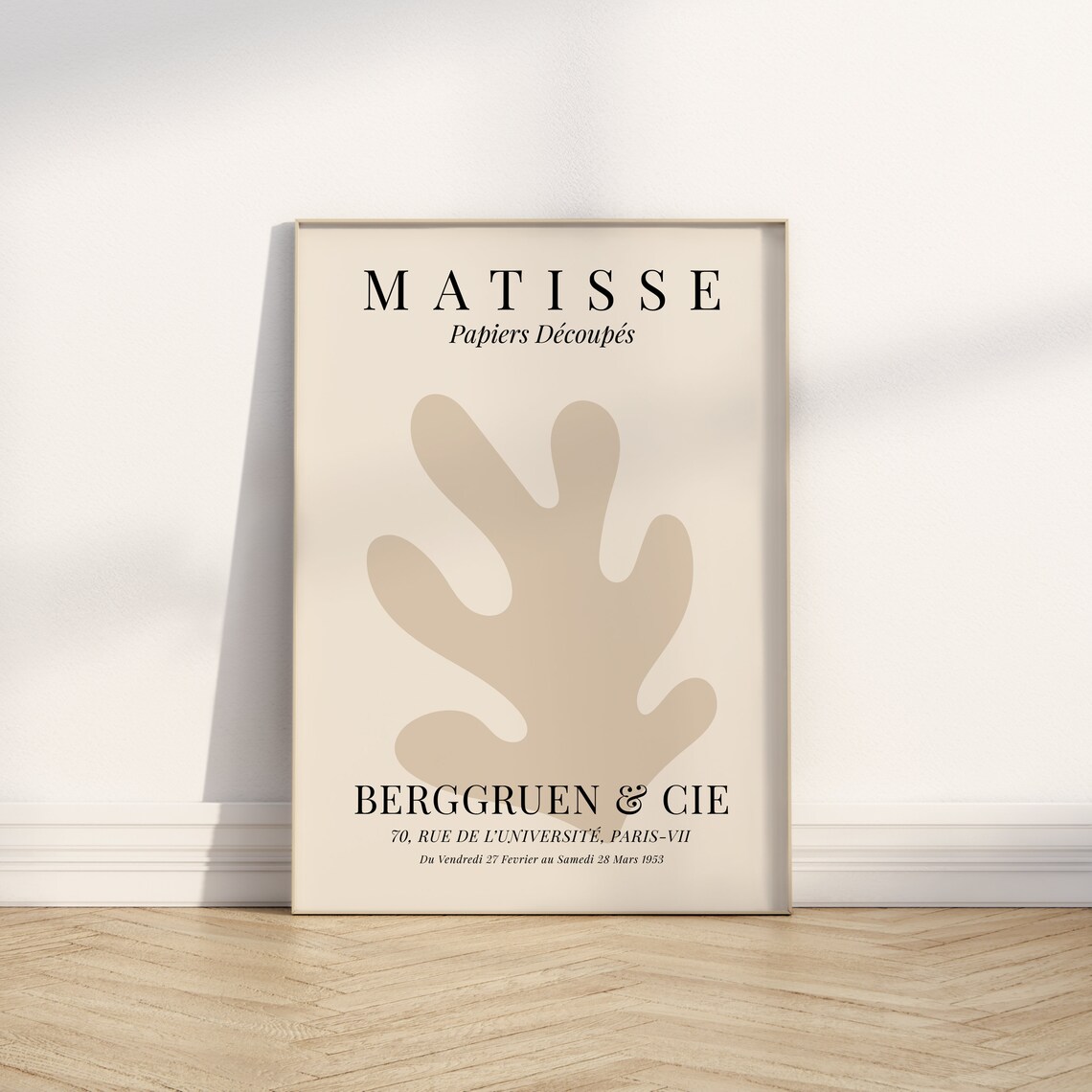 Matisse-Inspired Neutral Botanical Art Print - Image 2