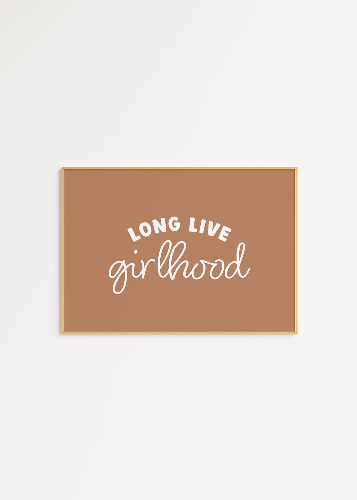 Long Live Girlhood Print Girls Nursery Wall Art Kids Room Print Playroom Prints Tan Nursery Prints Girl Room Decor Wall Art - Image 3