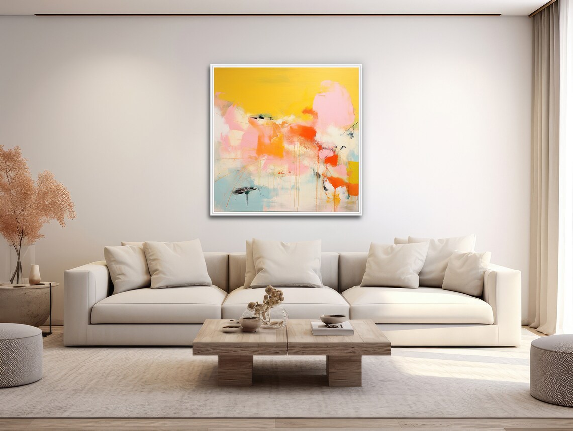 Abstract Modern Expressionist Art Print, Color Chaos - Image 3