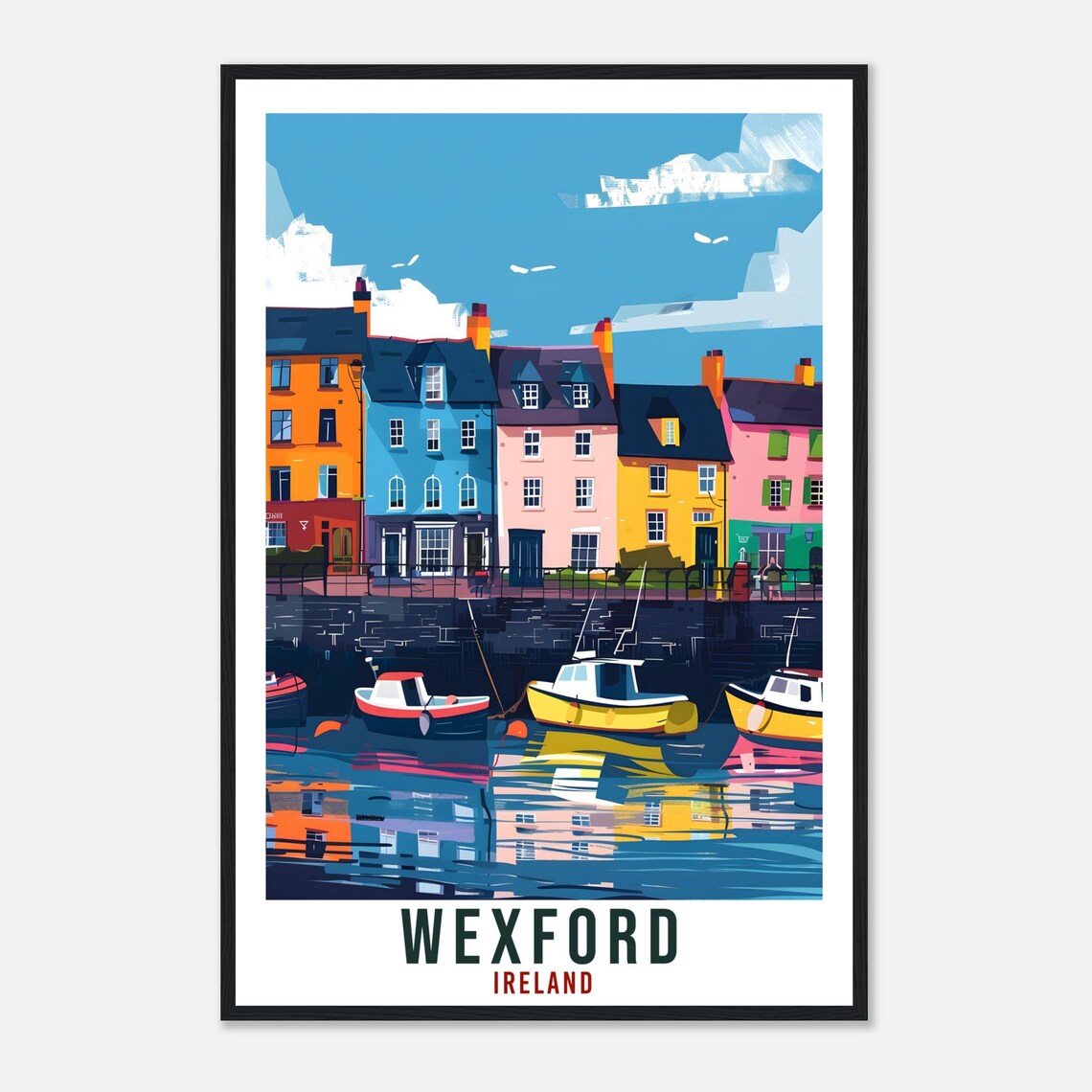 Wexford Travel Poster, Ireland Wall Art Print - Image 4