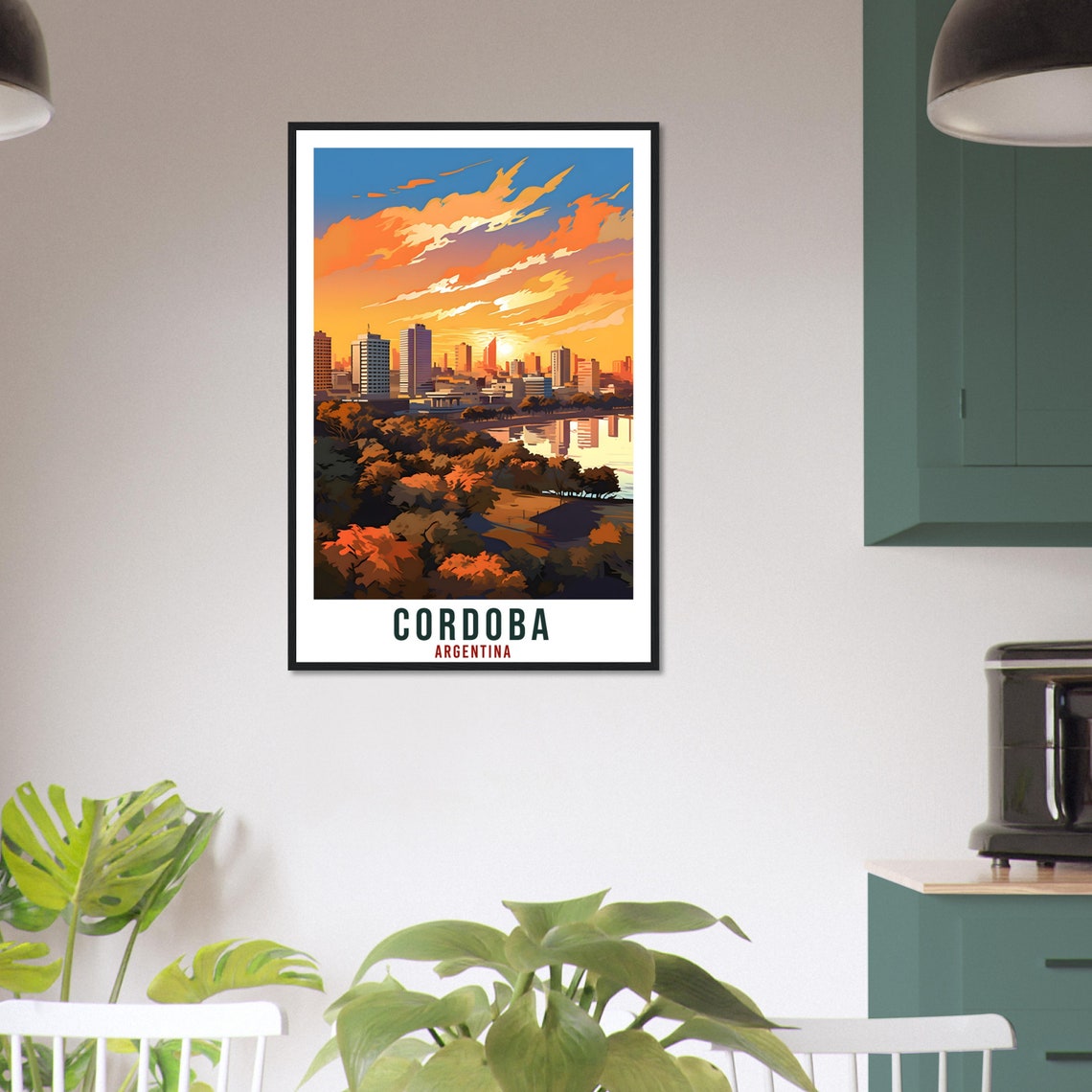 Cordoba Travel Print Wall Art Cordoba Argentina City Landscape Artwork Cordoba Art Gifts Cordoba Travel Poster Argentinian Art Lovers Gift - Image 2