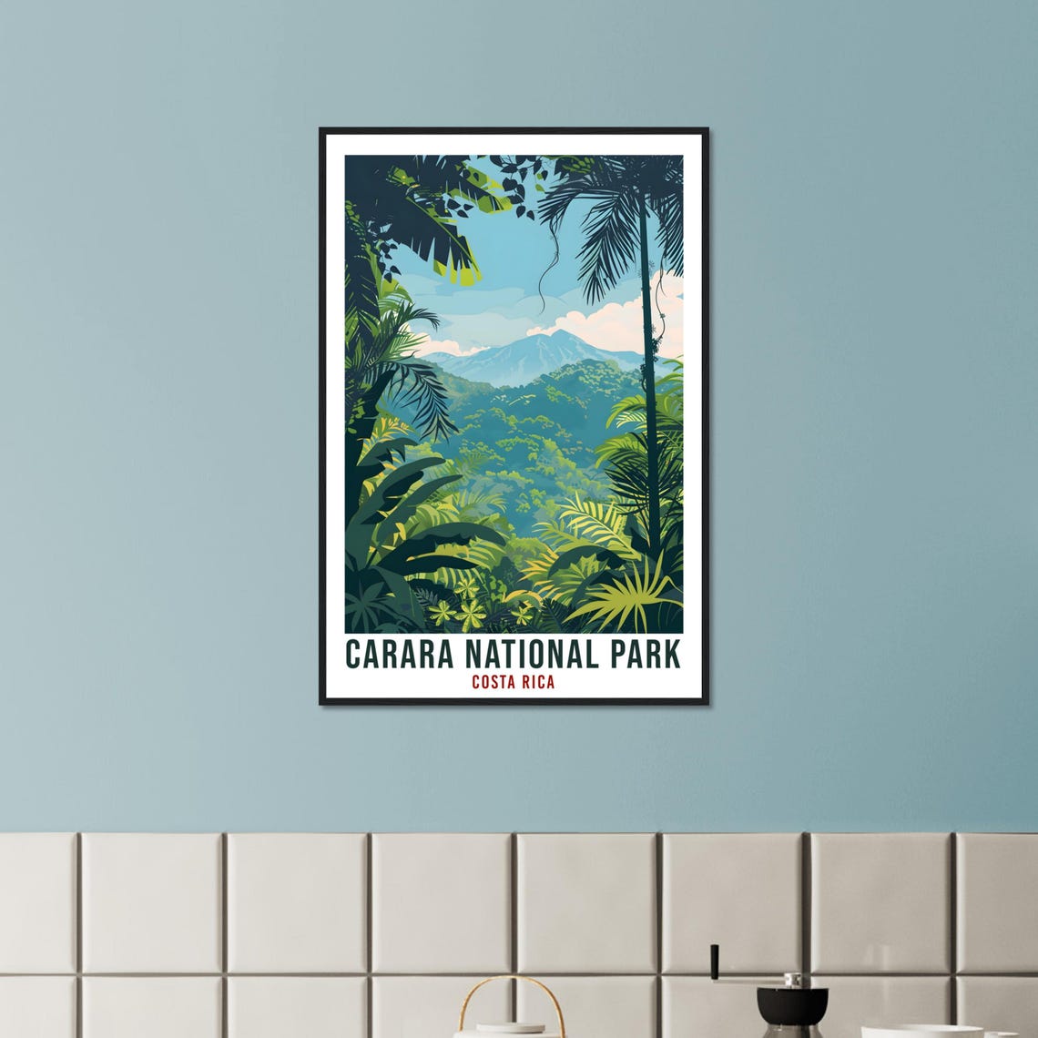 Carara National Park Costa Rica Travel Print Wall Art Wall Hanging Home Dcor Carara Gift Artwork Travel Art Costa Rica City Travel Poster - Image 3