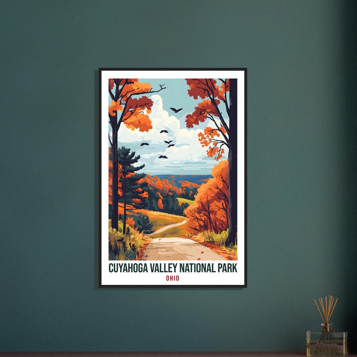 Cuyahoga Valley National Park Ohio Usa Travel Print Wall Art Wall Hanging Dcor Cuyahoga Valley Gift Travel Art Usa Artwork Travel Poster - Image 3