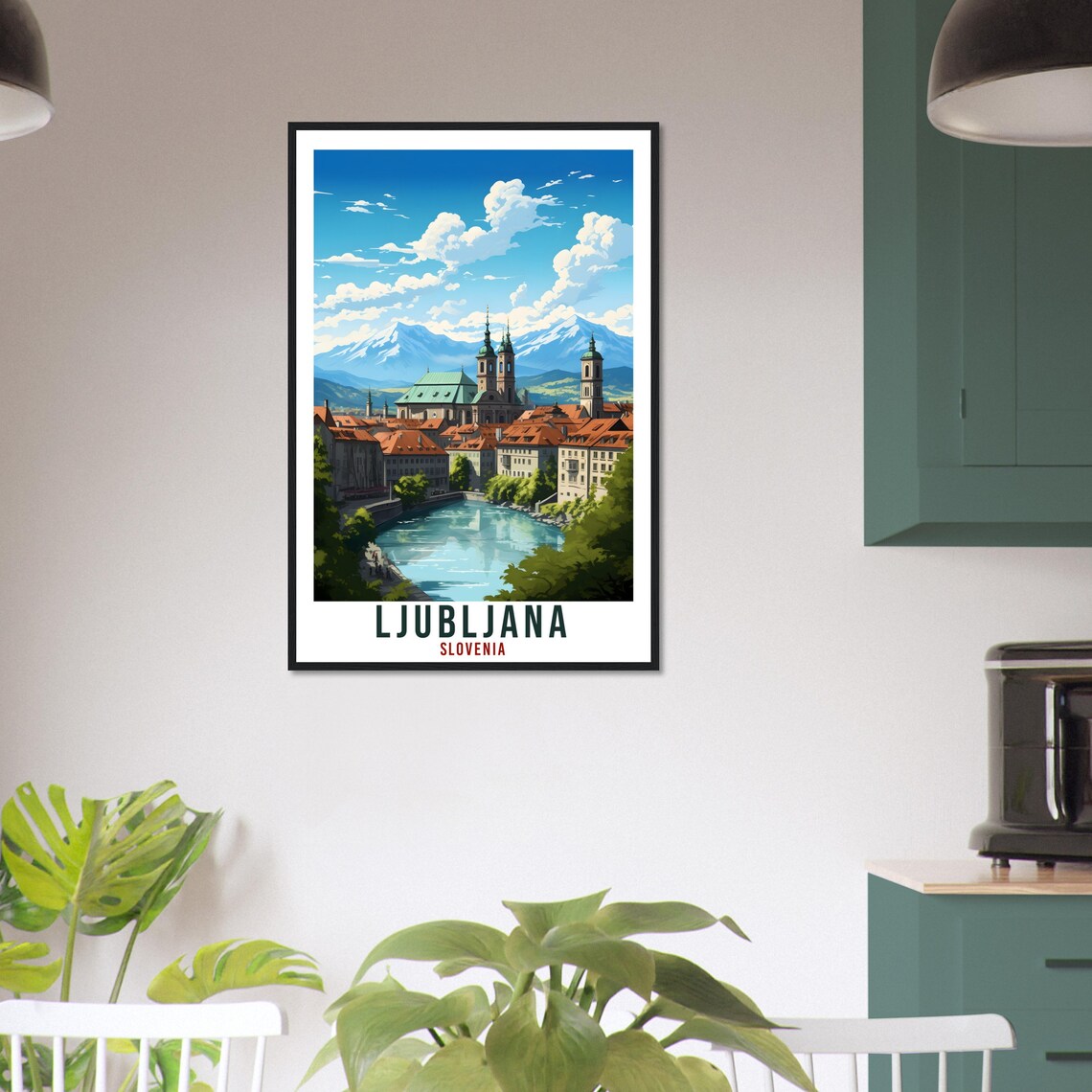 Ljubljana Travel Print Wall Art Slovenia Wall Hanging Home Dcor Ljubljana Gift Art Lovers Slovenia Artwork Gift Print Ljubljana Poster - Image 3