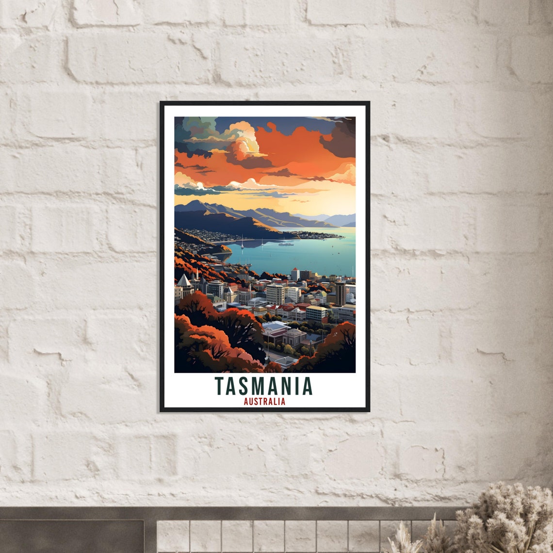 Tasmania Travel Poster Wall Art Tasmania Australia Home Dcor Artwork Wall Hanging Tasmania Art Gifts Tasmania Travel Print Australian Gift - Image 2