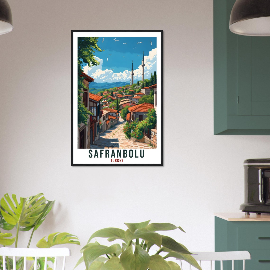 Safranbolu Travel Print Turkey Home Decoration Turkish City Wall Art Gift Wall Hanging Art Lover Turkey Artwork Safranbolu Travel Poster - Image 4