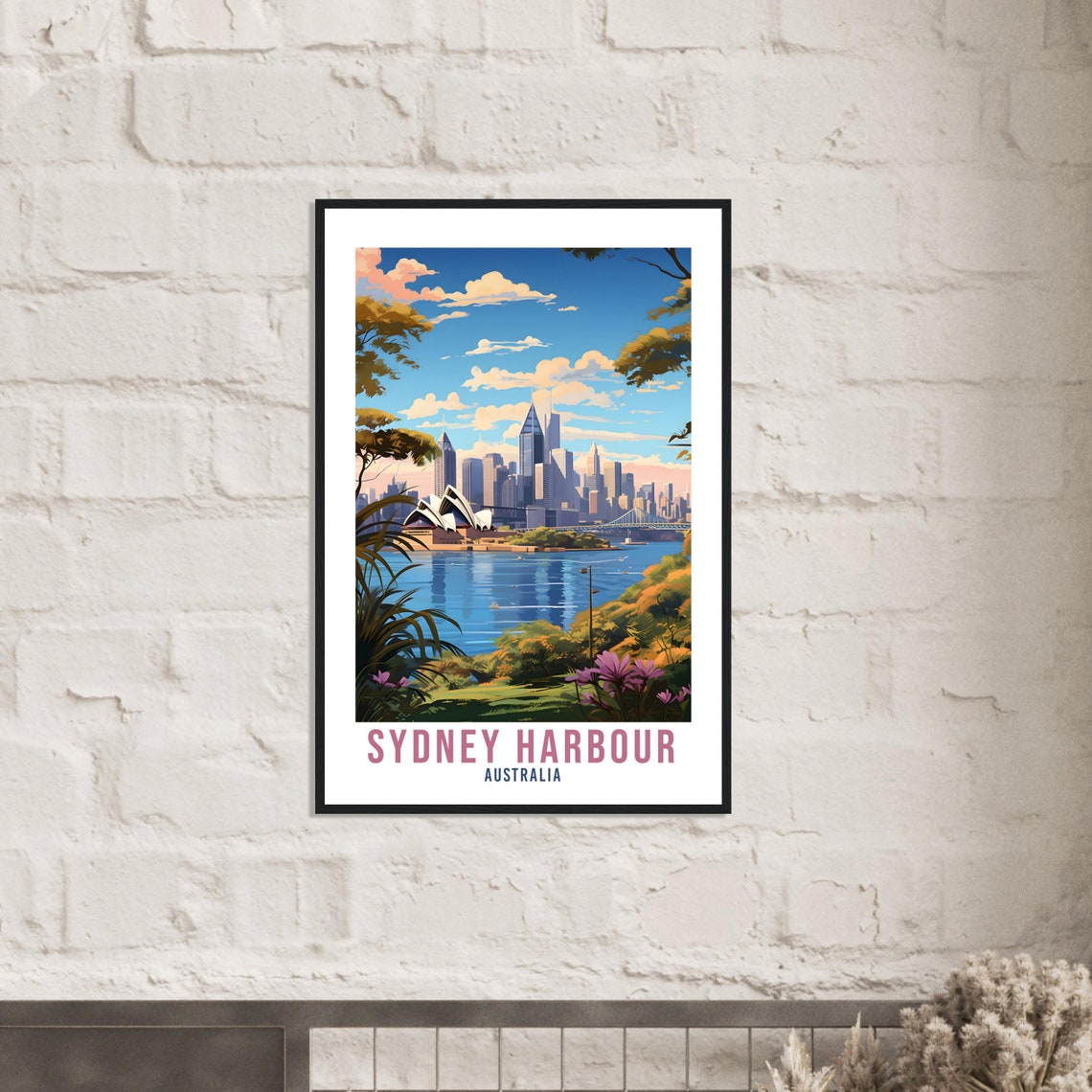 Sydney Harbour Australia Opera House Skyline Vista Travel Poster - Image 2