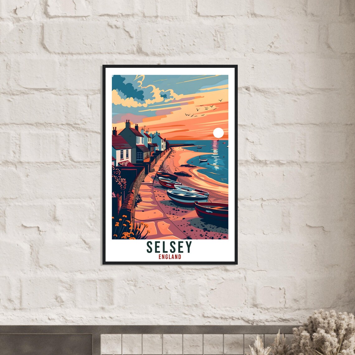 Selsey Travel Poster, England Wall Art Print - Image 2