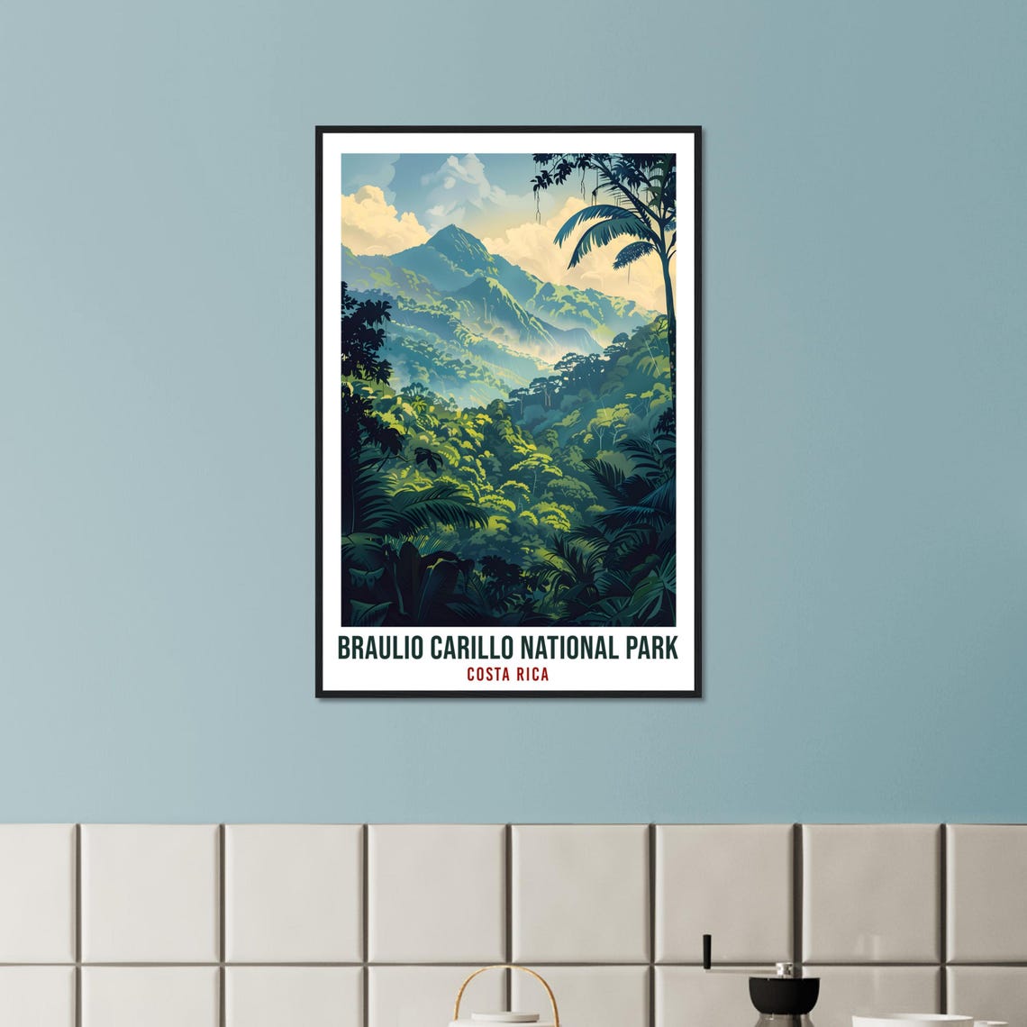 Braulio Carillo National Park Costa Rica Travel Print Wall Art Wall Hanging Dcor Braulio Carillo Artwork Travel Art Costarica Travel Poster - Image 2