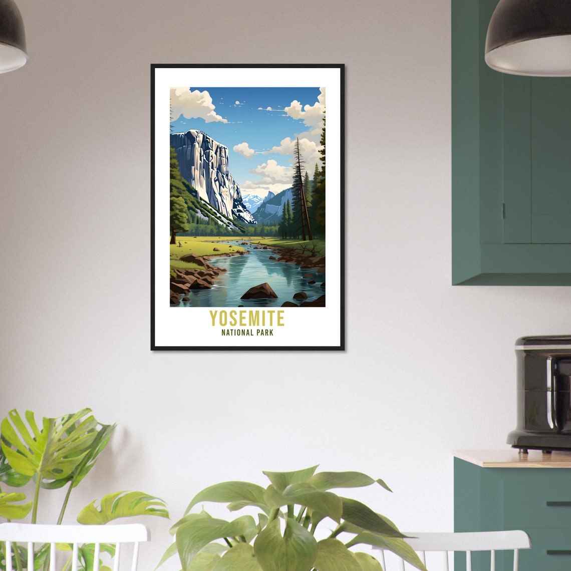 Yosemite National Park California Granite Cliffs River Poster - Image 4