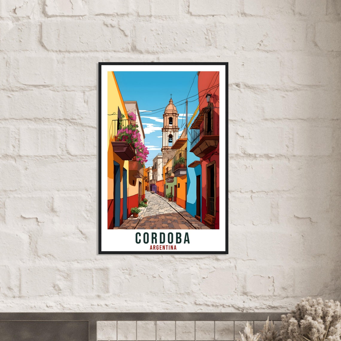 Cordoba Travel Poster Wall Art Cordoba Argentina City Landscape Artwork Cordoba Art Gifts Cordoba Travel Print Argentinian Art Lovers Gift - Image 4