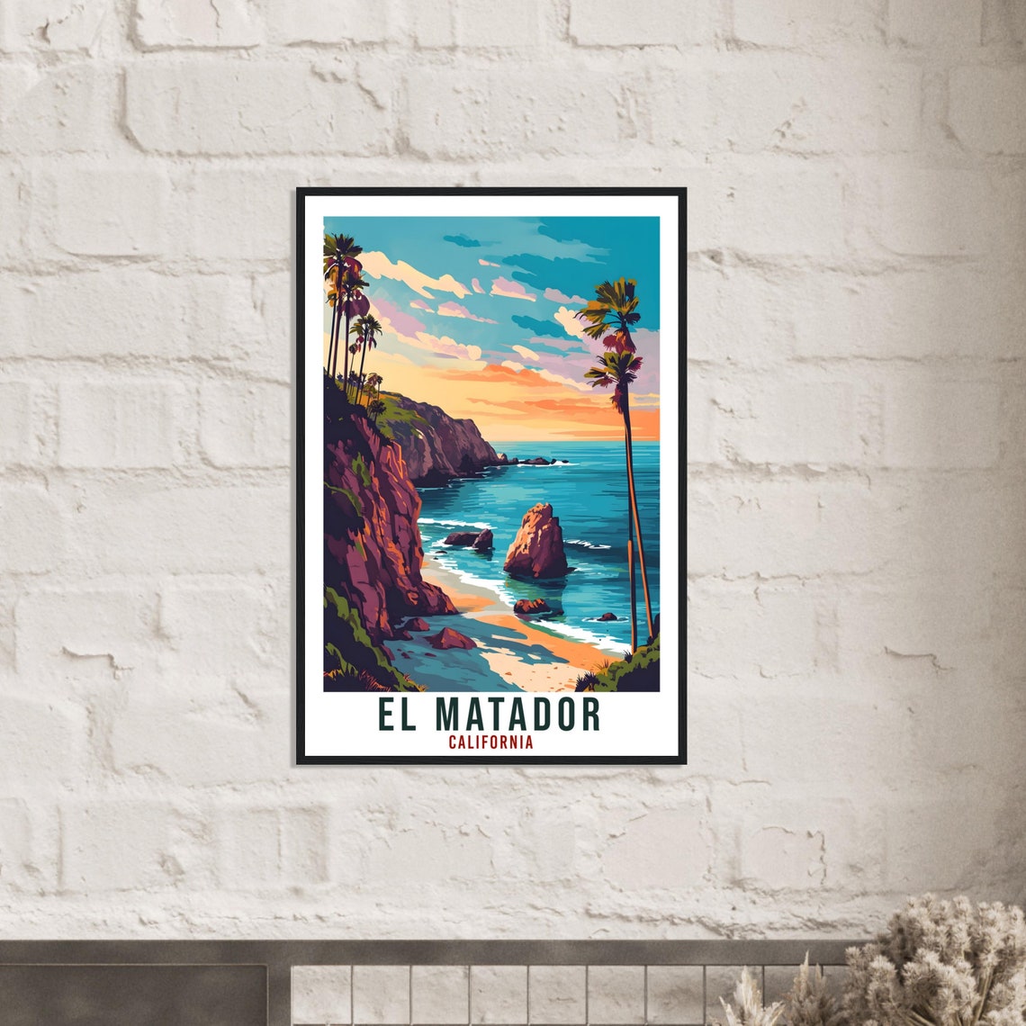 El Matador Travel Print California Home Decoration Usa City Wall Art Gift Wall Hanging Art Lover California Artwork El Matador Travel Poster - Image 3