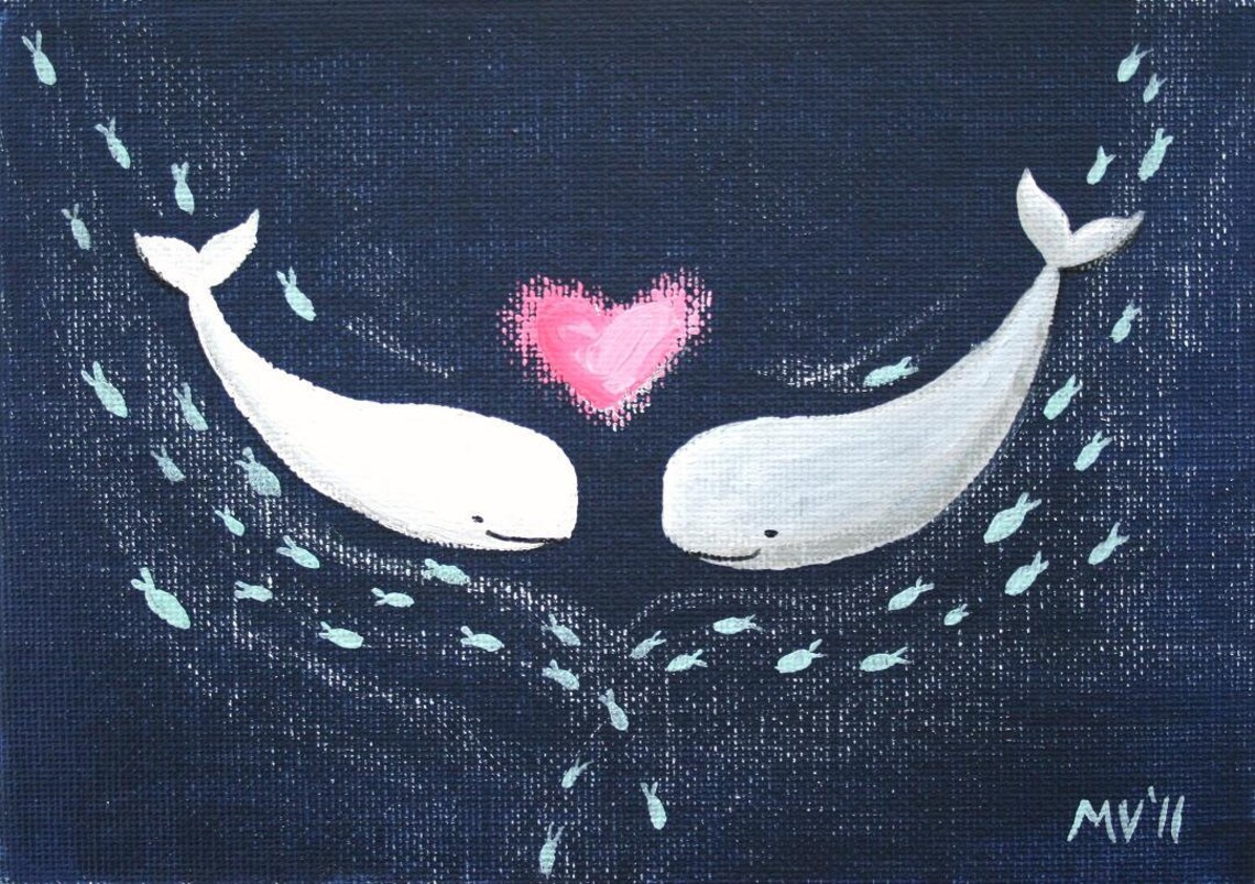 Whale Love Print 11x14