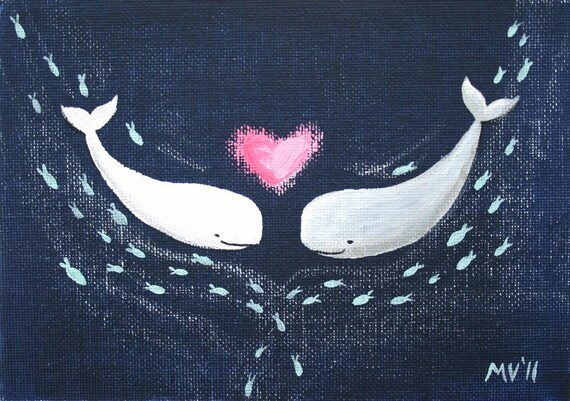 Whale Love Print 11x14