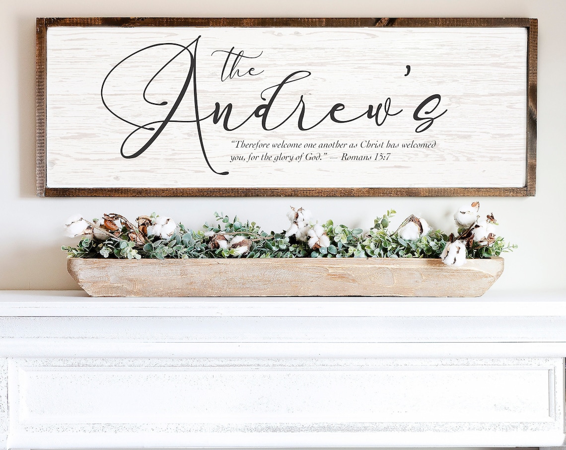 Your Name Bible Verse, Wood Texture Sign