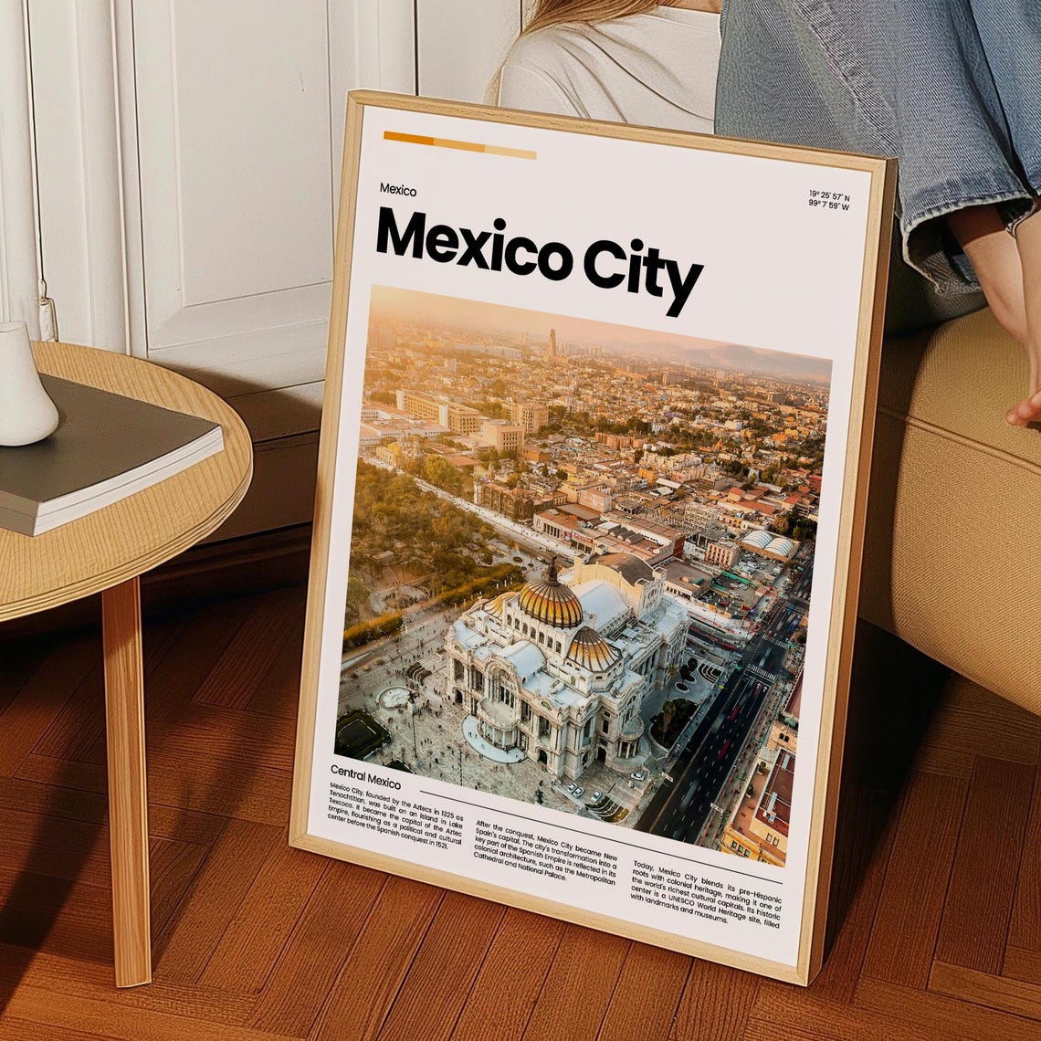 Mexico City Travel Poster Mexico City Poster Mexico City Photo Poster Mexico City Art Print Mexico Travel Poster Travel Gift - Image 3