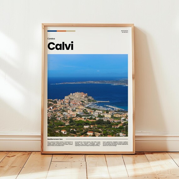 Calvi Poster Print Photo Wall Art Corsica Travel Gift