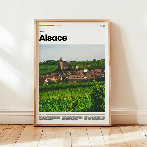 Alsace Poster Print Photo Wall Art France Travel Gift