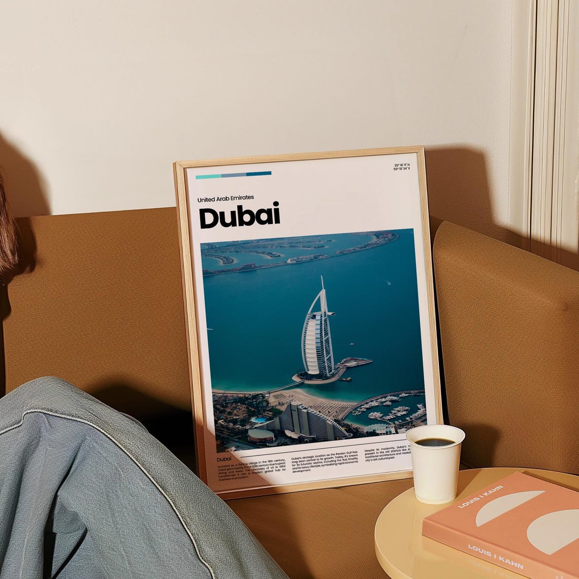 Dubai UAE Burj Al Arab Aerial Seaside Travel Photography Poster - Image 4