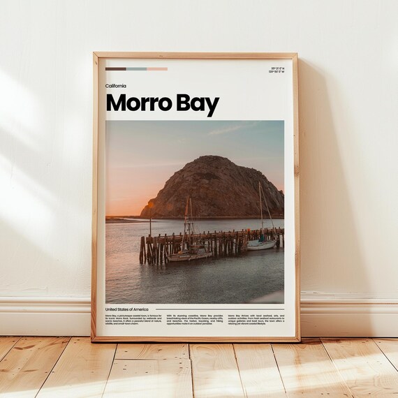 Morro Bay Poster Print Photo Wall Art Travel Gift