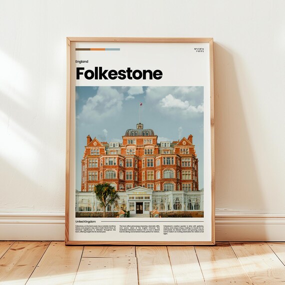 Folkestone Poster Print Photo Wall Art England Travel Gift