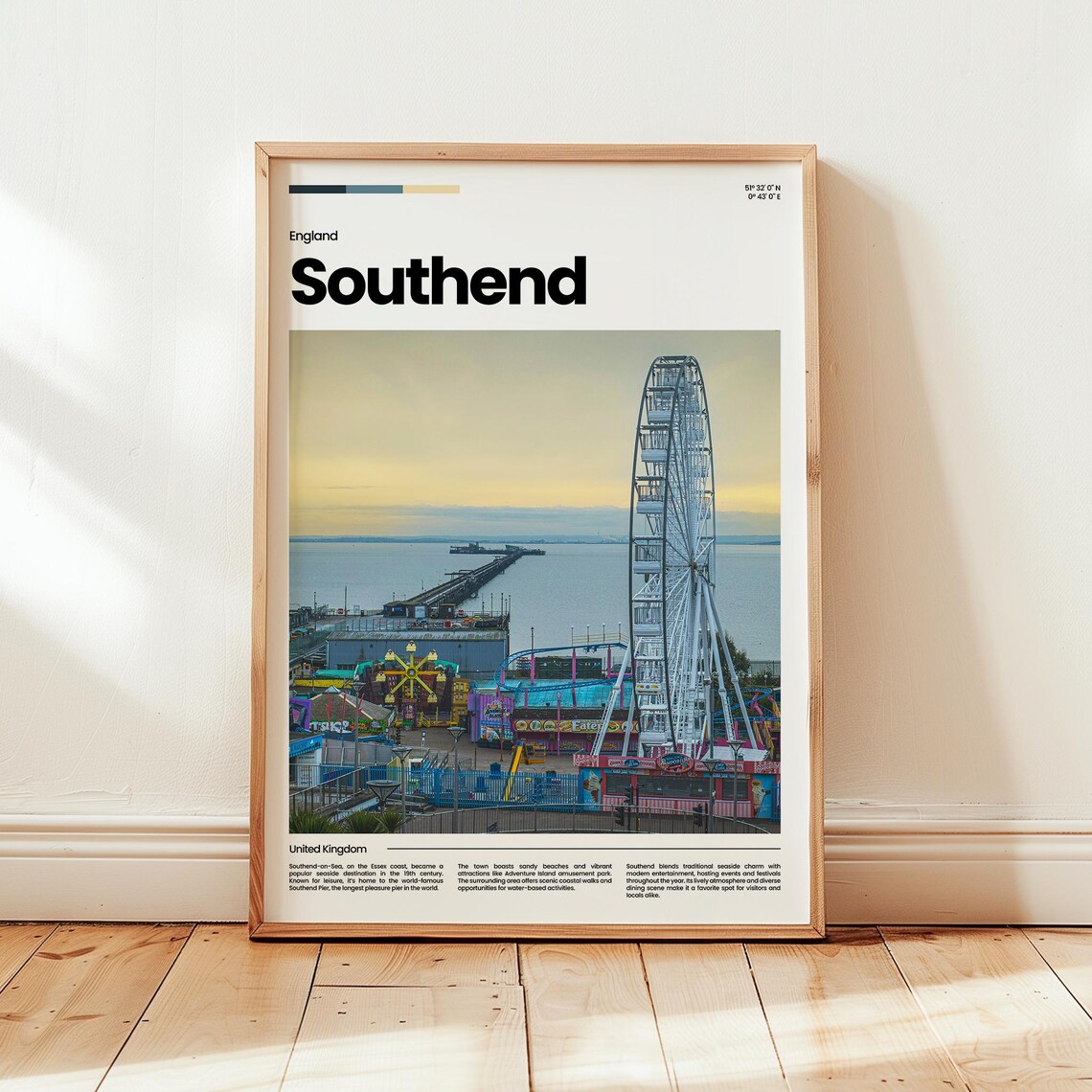 Southend Poster Print Photo Wall Art England Travel Gift