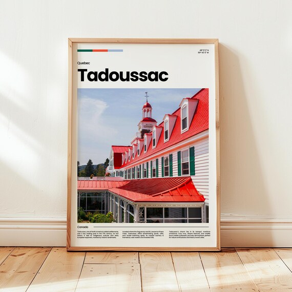 Tadoussac Poster Print Photo Wall Art Canada Travel Gift
