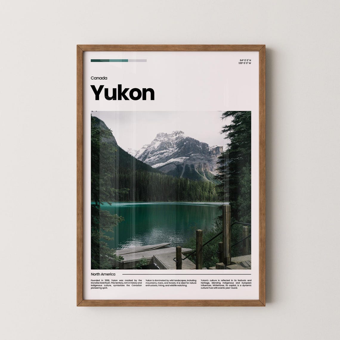 Yukon Travel Poster Yukon Poster Yukon Photo Poster Yukon Art Print Yukon Art Canada Poster Canada Travel Poster Travel Gift