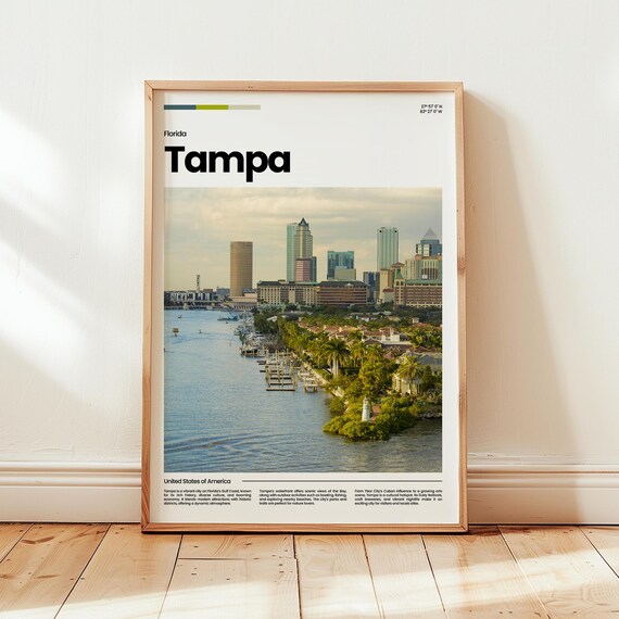 Tampa Poster Print Photo Wall Art Florida Travel Gift