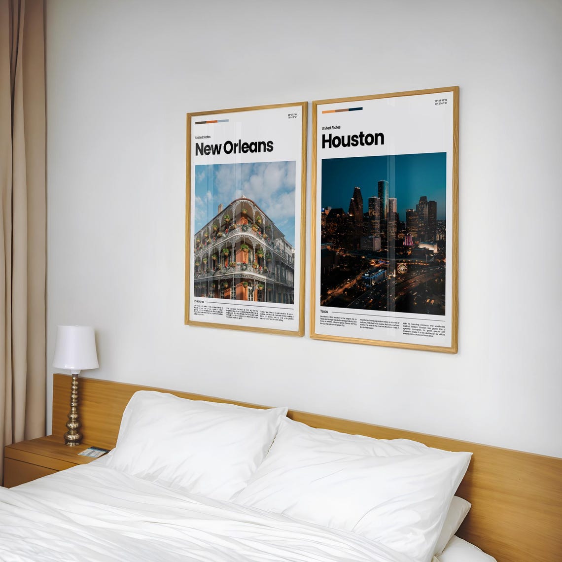 Houston Travel Poster Houston Poster Houston Photo Poster Houston Art Print Houston Art Usa Poster Usa Travel Poster Travel Gift - Image 2