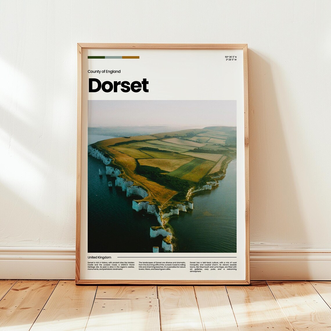 Dorset Poster Print Photo Wall Art England Travel Gift