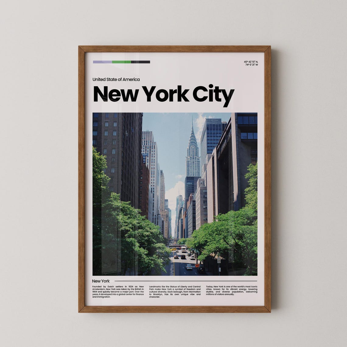 New York City Travel Poster New York Poster New York Photo Poster New York Art Print United States Poster Travel Gift