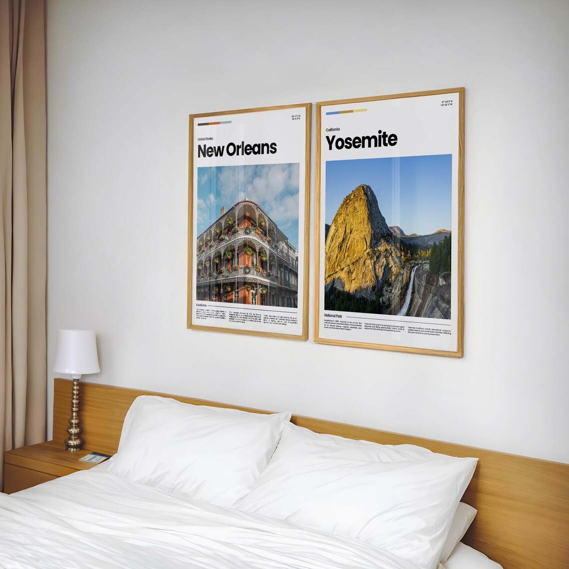 Yosemite National Park California Half Dome Granite Waterfall Poster - Image 2
