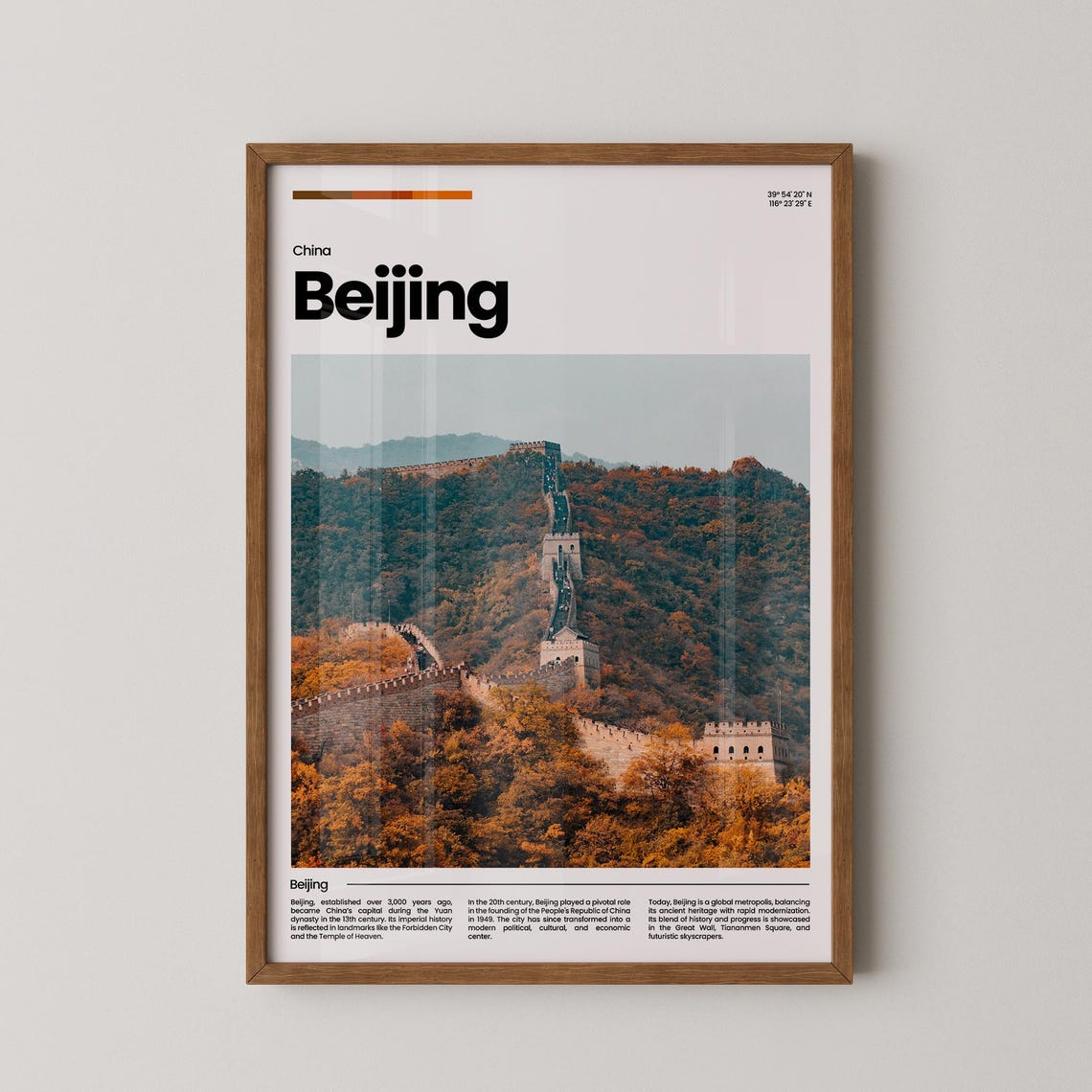 Beijing Travel Poster Beijing Poster Beijing Photo Poster Beijing Art Print Beijing Art China Poster China Travel Poster Travel Gift