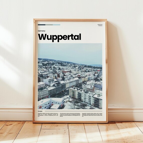 Wuppertal Poster Print Photo Wall Art Germany Travel Gift