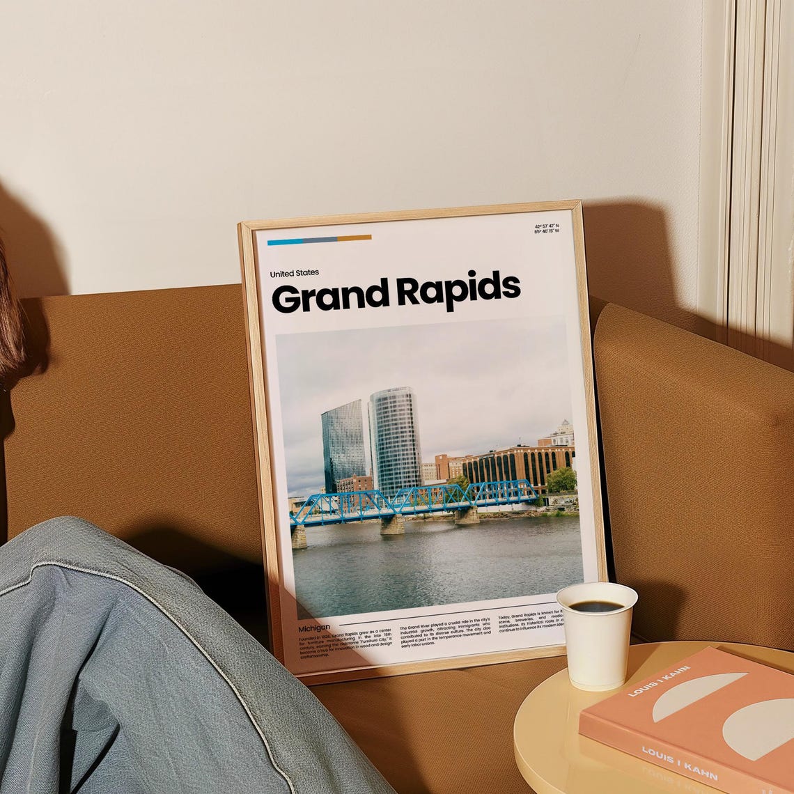 Grand Rapids Travel Poster Grand Rapids Poster Grand Rapids Photo Poster Grand Rapids Art Print Usa Poster Michigan Poster Travel Gift - Image 4