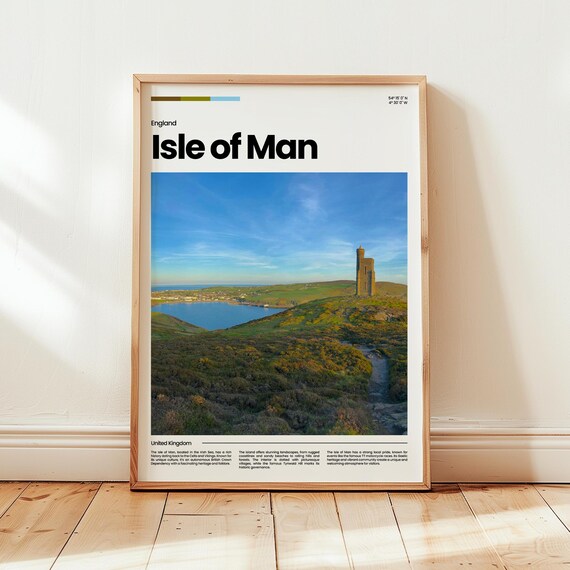 Isle Of Man Poster Print Photo Wall Art England Travel Gift