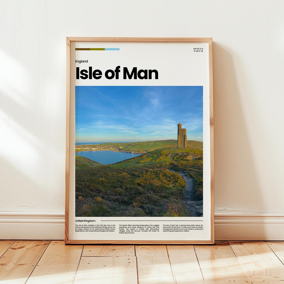 Isle Of Man Poster Print Photo Wall Art England Travel Gift