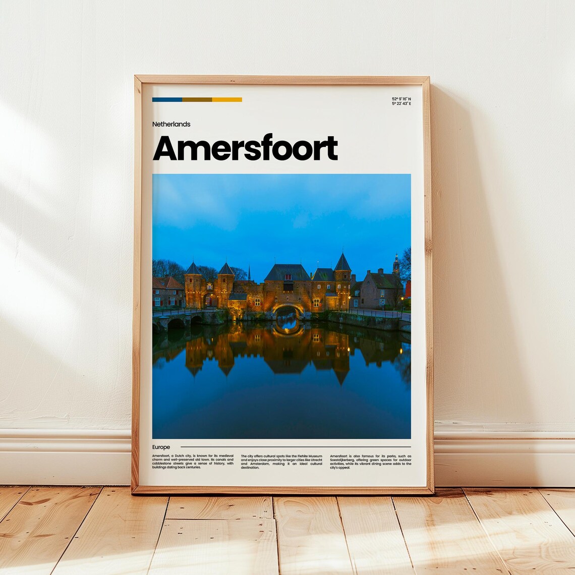 Amersfoort Poster Print Photo Wall Art Netherlands Travel Gift